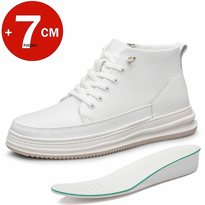 Men'S Shoes Increase Height - Chaussures montantes pour hommes en cuir