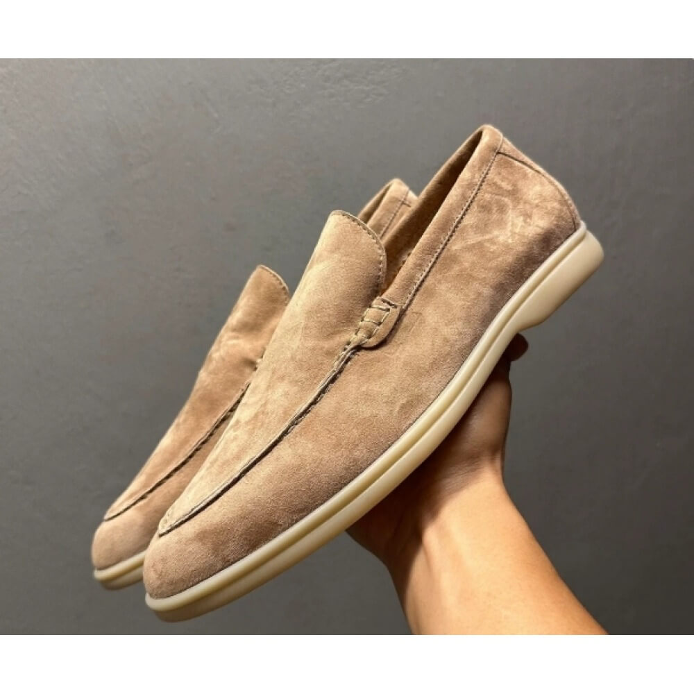 Men'S Shoes Smart - Mocassins décontractés en daim beige de