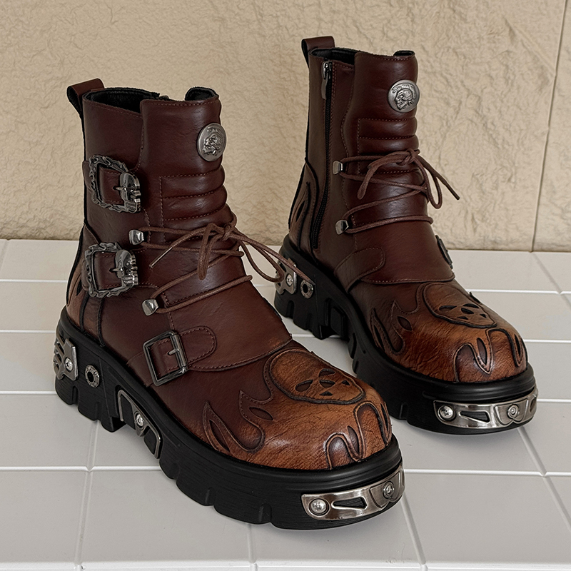 Bottes de moto pour hommes, st - Men'S Shoes Increase Height avis et prix
